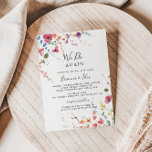 Classic Colorful Wild machen wir wieder einmal ein Einladung<br><div class="desc">Dieser klassische,  farbenfrohe Wild,  den wir wieder versprechen,  lädt zu einem modernen Event ein. Die gelbe,  lila,  weiße Blume mit Blattwerk in einer Rose und grünem Aquarell.</div>