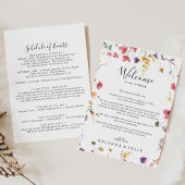 Classic Colorful Wild Wedding Willkommensbrief