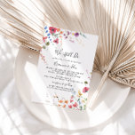 Classic Colorful Wild wir machen noch eine Neubele Einladung<br><div class="desc">Dieser klassische,  farbenfrohe Wild,  den wir noch immer versprechen Einladung ist perfekt für eine moderne Geliebte Erneuerung Zeremonie und Feier. Die gelbe,  lila,  weiße Blume mit Blattwerk in einer Rose und grünem Aquarell.</div>