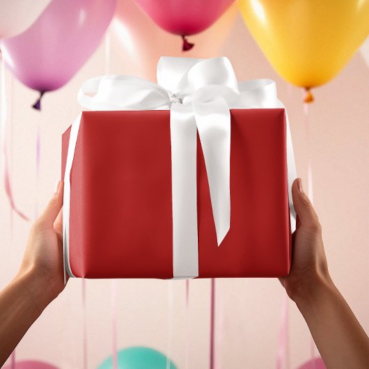 Classic Colors - Classic Red - Solid Roll Geschenkpapier
