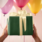 Classic Colors - Dunkelgrün - Solid Roll Geschenkpapier