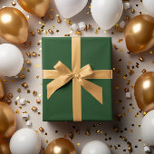 Classic Colors - Dunkelgrün - Solid Roll Geschenkpapier