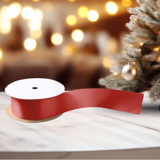 Classic Colors - Hellrot - Solid Satin Ribbon Satinband