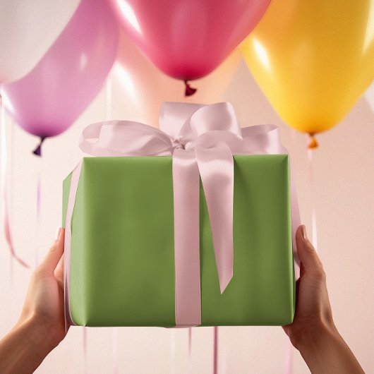 Classic Colors - Soft Green - Solid Roll Geschenkpapier