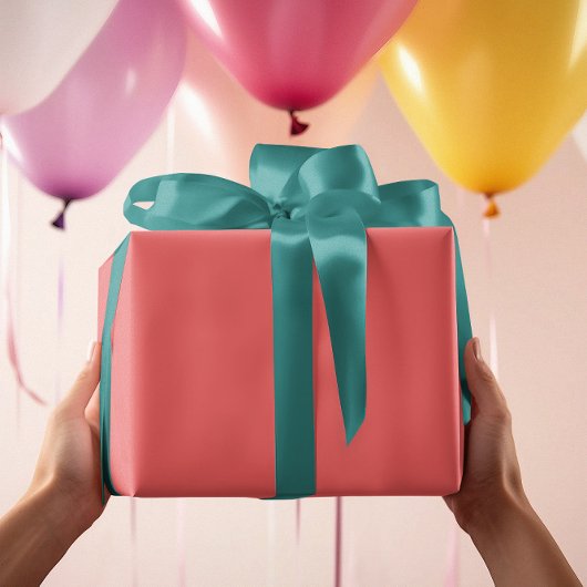 Classic Colors - Soft Red - Solid Roll Geschenkpapier