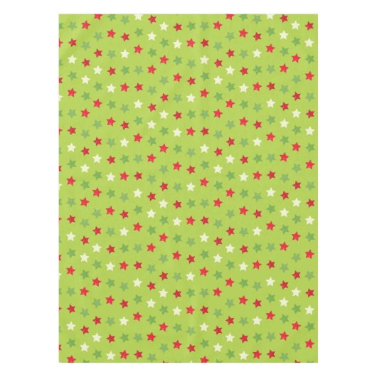 Classic Colors Starry Christmas Holiday Tablecloth Tischdecke (Vorderseite)