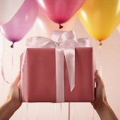 Classic Colors - Warm rot - Solid Roll Geschenkpapier