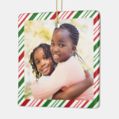 Classic Colors Weihnachts-Foto Keramik Keramikornament (Links)