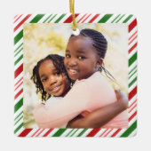 Classic Colors Weihnachts-Foto Keramik Keramikornament (Vorderseite)