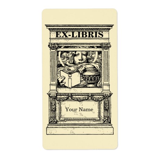 Classic Columns Frame Ex Libris Template (Vorne)