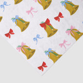 Classic Coquette Weihnachtsglocken und Bows Seidenpapier (Detail)