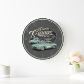 Classic Corvette Garage Große Uhr (Zuhause)