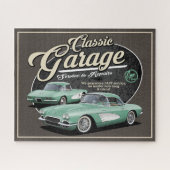 Classic Corvette Garage Jigsaw Puzzle (Horizontal)