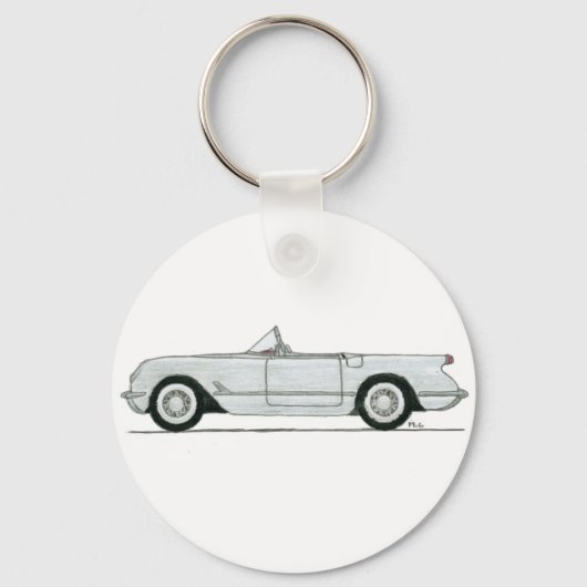 Classic Corvette Keychain Schlüsselanhänger (Vorderseite)