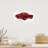 Classic Corvette Stingray Poster (Küche)
