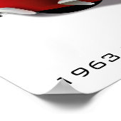 Classic Corvette Stingray Poster (Ecke)