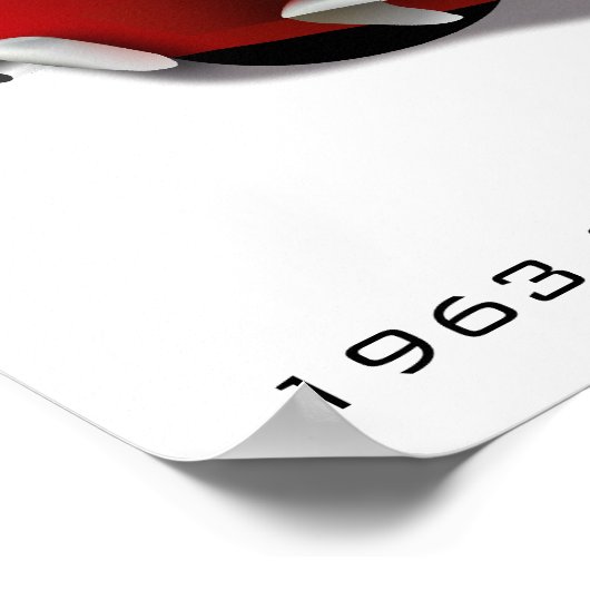 Classic Corvette Stingray Poster (Ecke)