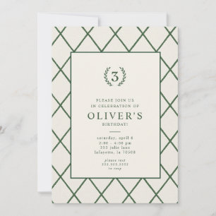 Classic Country Club Geburtstagsparty Einladung