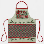Classic Country "Merry Christmas" Apron Schürze (Vorderseite)