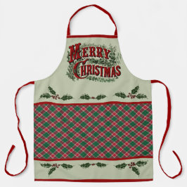 Classic Country "Merry Christmas" Apron Schürze