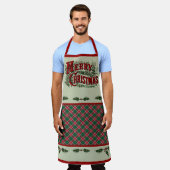 Classic Country "Merry Christmas" Apron Schürze (Getragen)