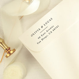 Classic Couples Namen einfache Rücksendeadresse Permastempel