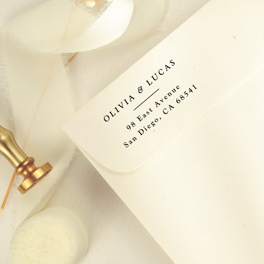 Classic Couples Namen einfache Rücksendeadresse Permastempel