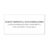 Classic Couples Personalisierte Rücksendeadresse Permastempel (Design)