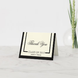 Classic Cream Abschluss Vielen Dank Karten