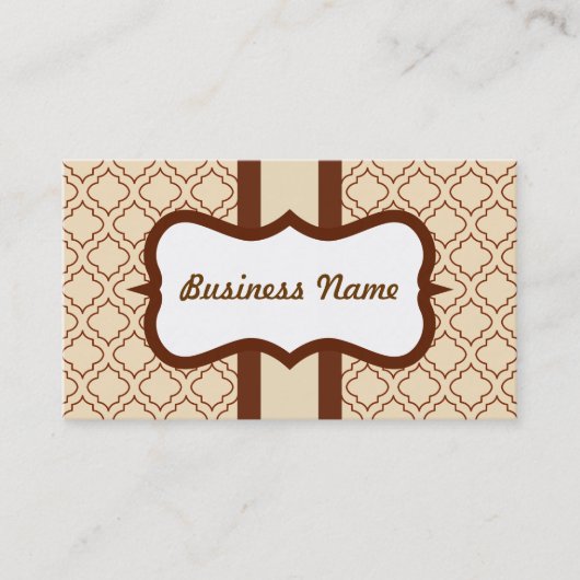 Classic Cream Business Card Visitenkarte (Vorderseite)