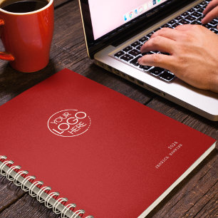 Classic Crimson Red Modern Logo wöchentlich Planer