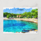 Classic Croatia Küste Landschaft Postkarte (Vorderseite)