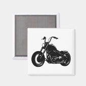 Classic Cruiser Motorcycle Design Magnet (Vorderseite/Rückseite)