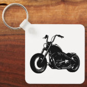 Classic Cruiser Motorcycle Design Schlüsselanhänger (Vorderseite)