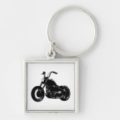 Classic Cruiser Motorcycle Design Schlüsselanhänger (Vorne)