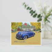 Classic Cruisin Cars 1941 Chevy Postkarte (Stehend Vorderseite)