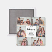 Classic Custom 6 Family Foto Collage Keepake Magnet (Vorderseite/Rückseite)