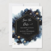 Classic Custom Celestial Wedding Save The Date (Vorderseite)