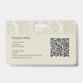 Classic Custom Employee Foto Company QR Code Ausweis (Rückseite)