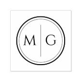 Classic Custom Initial Wedding Permastempel (Design)