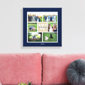 Classic Custom Monogram Family Foto Collage Leinwanddruck (Insitu (Wohnzimmer))