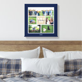 Classic Custom Monogram Family Foto Collage Leinwanddruck (Insitu (Schlafzimmer))