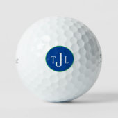 Classic Custom Monogram Navy Golfball (Vorderseite)