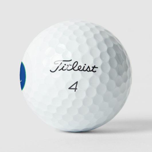 Classic Custom Monogram Navy Golfball (Logo)