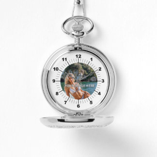 CLASSIC! 🕰️ Custom Silver Pocket Watch Armbanduhr