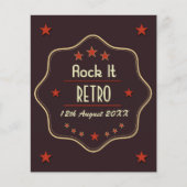 Classic Custom Text Retro Label Flyer (Vorne)