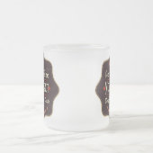 Classic Custom Text Retro Label Mattglastasse (Mittel)