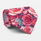 Classic Dads Day Gifts Rose Flower Krawatte (Gerollt)