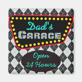 Classic Dad's Garage Magnet Gift (Vorne)