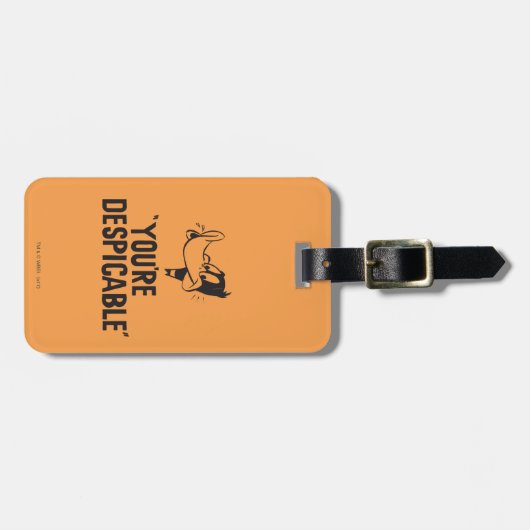 Classic DAFFY DUCK™ "You are Despicable" Gepäckanhänger (Vorderseite horizontal)